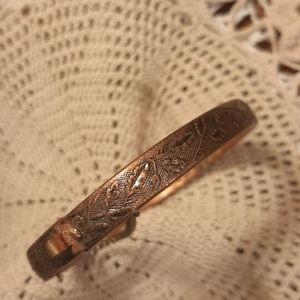 Antique Copper bracelet with latch